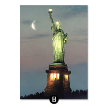 Load image into Gallery viewer, 1Statue Of Liberty And United States Flag